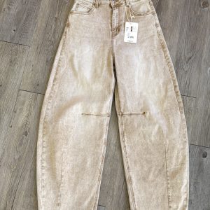 Vaquero ancho beige
